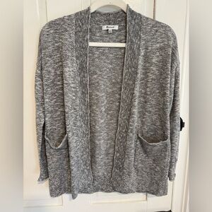 Madewell Heather Gray Open Cardigan